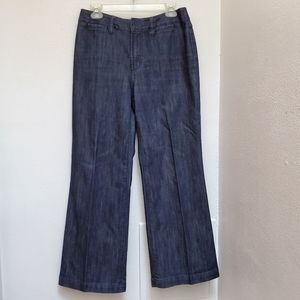 Chico Platinum Size 1 Short  Demin Blue Jeans